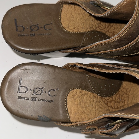 BOC Born Concept Shoes Womens 9 M Clogs Mule Loafers Slip On Heel Veganleather - Picture 7 of 16